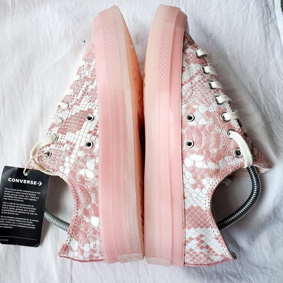 Converse Golf Wang x Chuck Taylor 70 Low Ox Pink Python Sneakers Men's Size 8.5 - Picture 5 of 10